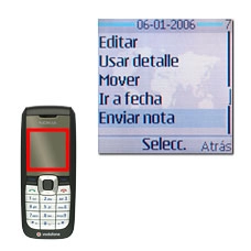 Vaya a Enviar nota y pulse la tecla de navegación.