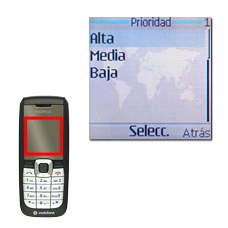 Elija Alta, Media o Baja y pulse la tecla de navegación.