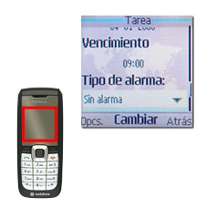 Vaya a Tipo de alarma y pulse la tecla de navegación.