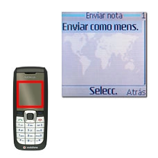 Vaya a Enviar como mens. y pulse la tecla de navegación.