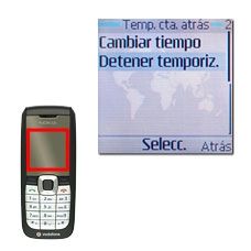 Elija Detener temporiz. y pulse la tecla de navegación.Se interrumpe la cuenta atrás.