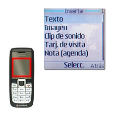 Vaya a Texto y pulse la tecla de navegación.Introduzca un texto que lo acompañe si lo desea.