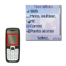 Vaya a Web y pulse la tecla de navegación.