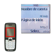 Vaya a Nombre de cuenta y pulse la tecla de navegación.