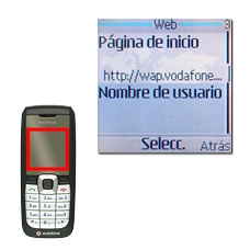 Vaya a Nombre de usuario y pulse la tecla de navegación.