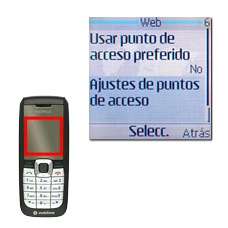 Vaya a Ajustes de puntos de acceso y pulse la tecla de navegación.