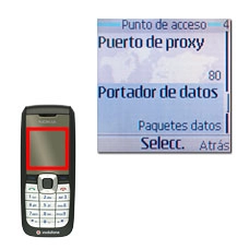 Vaya a Portador de datos y pulse la tecla de navegación.