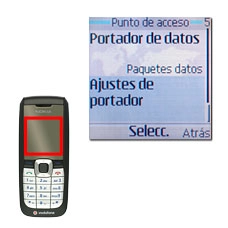 Vaya a Ajustes de portador y pulse la tecla de navegación.