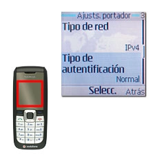 Vaya a Tipo de autentificación y pulse la tecla de navegación.