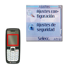 Vaya a Ajustes de seguridad y pulse la tecla de navegación.
