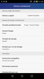 Pulsa Teclado predeterminado.