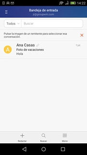 Pulsa el icono de inicio para terminar y regresar a la pantalla de inicio.