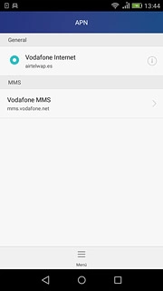 Pulsa en el campo junto a la conexión de datos para marcarlo.