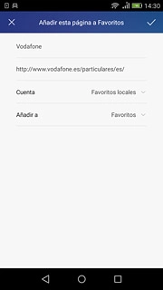 Pulsa el icono de aceptar.