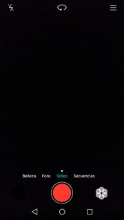 Pulsa el icono de luz de vídeo.
