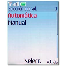 Vaya a Automática y pulse la tecla de navegación.
