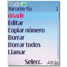 Vaya a Añadir y pulse la tecla de navegación.