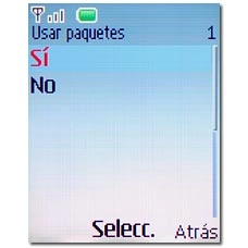 Elija Sí o No y pulse la tecla de navegación.