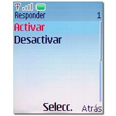 Elija Activar o Desactivar y pulse la tecla de navegación.