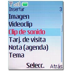 Clip de sonido, véase 6c.