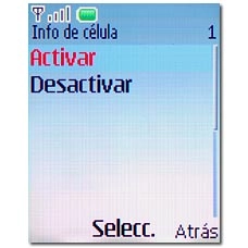 Elija Activar o Desactivar y pulse la tecla de navegación.