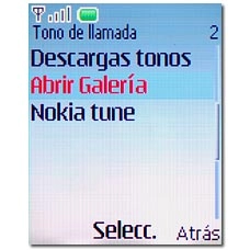 Si selecciona Abrir Galería: