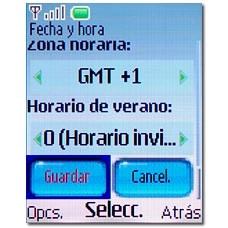 Vaya a Guardar y pulse la tecla de navegación.