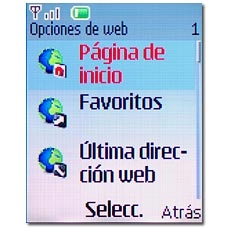 Vaya a Página de inicio y pulse la tecla de navegación.