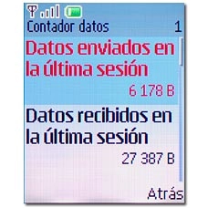 Elija una de las siguientes categorías:Datos enviados en la última sesión