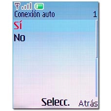 Elija Sí o No y pulse la tecla de navegación.