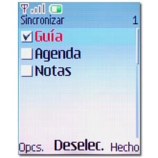 Cuando la casilla a la izquierda de un tipo de datos está marcada con una V, el tipo de datos está seleccionado.