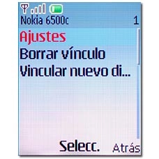 Vaya a Ajustes y pulse la tecla de navegación.