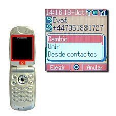 Vaya a Cambio y pulse la Tecla de navegación para saltar entre las dos conversaciones.