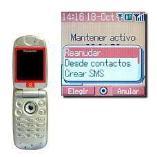 Elija Reanudar y pulse la Tecla de navegación para convertir la llamada pasiva en activa.