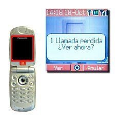 La pantalla muestra X Llamada(s) perdida(s) ¿Ver ahora?.