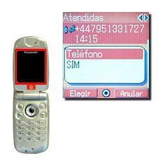 Elija Teléfono o SIM y pulse la Tecla de navegación.