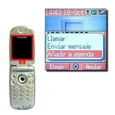 Vaya a Añadir a agenda y pulse la Tecla de navegación.