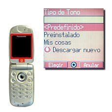 Elija , Preinstalado, Mis cosas o Descargar nuevo y pulse la Tecla de navegación.