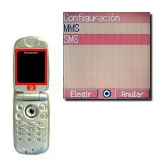 Vaya a SMS y pulse la Tecla de navegación.