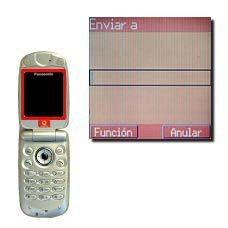 La pantalla muestra Enviar a.