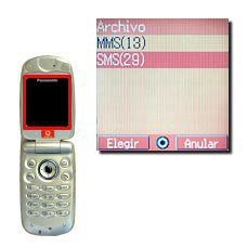 Vaya a SMS y pulse la Tecla de navegación.