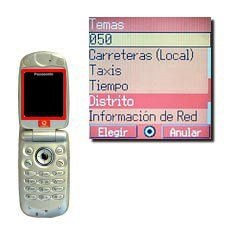 Elija Distrito (este es el único canal que está disponible con Vodafone) y pulse la Tecla de navegación.