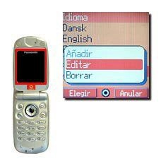 Elija Editar y pulse la Tecla de navegación.