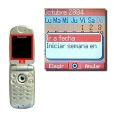 Elija Ir a fecha y pulse la Tecla de navegación.