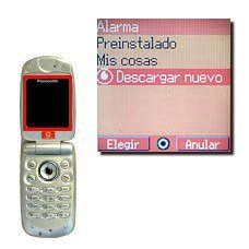 Si selecciona Descargar nuevo:Siga las instrucciones de la pantalla para descargar un aviso de alarma.Elija el aviso de alarma deseado y espere un momento hasta escucharlo.