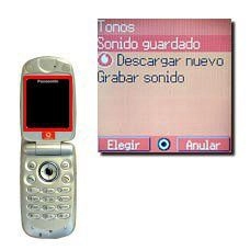 Vaya a Sonido guardado y pulse la Tecla de navegación.