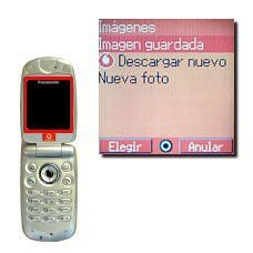 Vaya a Imagen guardada y pulse la Tecla de navegación.