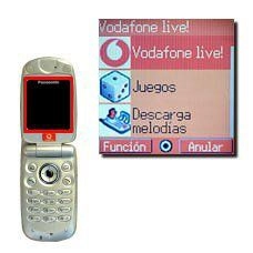 Elija Vodafone live! y pulse la Tecla de navegación.Se establece conexión con su página de inicio personal.