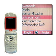 Vaya a Entrada Push y pulse la Tecla de navegación.