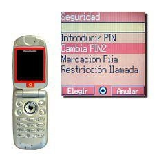 Elija Cambia PIN2 y pulse la Tecla de navegación.
